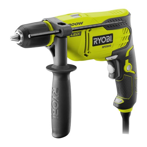 RYOBI 800 W 1-Gang Schlagbohrmaschine, RPD800-K, (B-Ware)